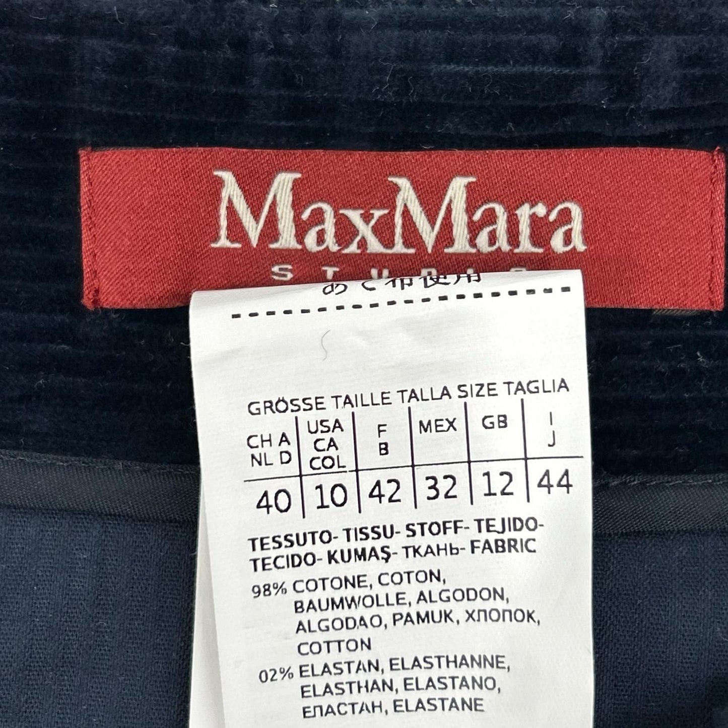 Max Mara Maxmara Studio Dollaro Corduroy Culottes 44 — view 3