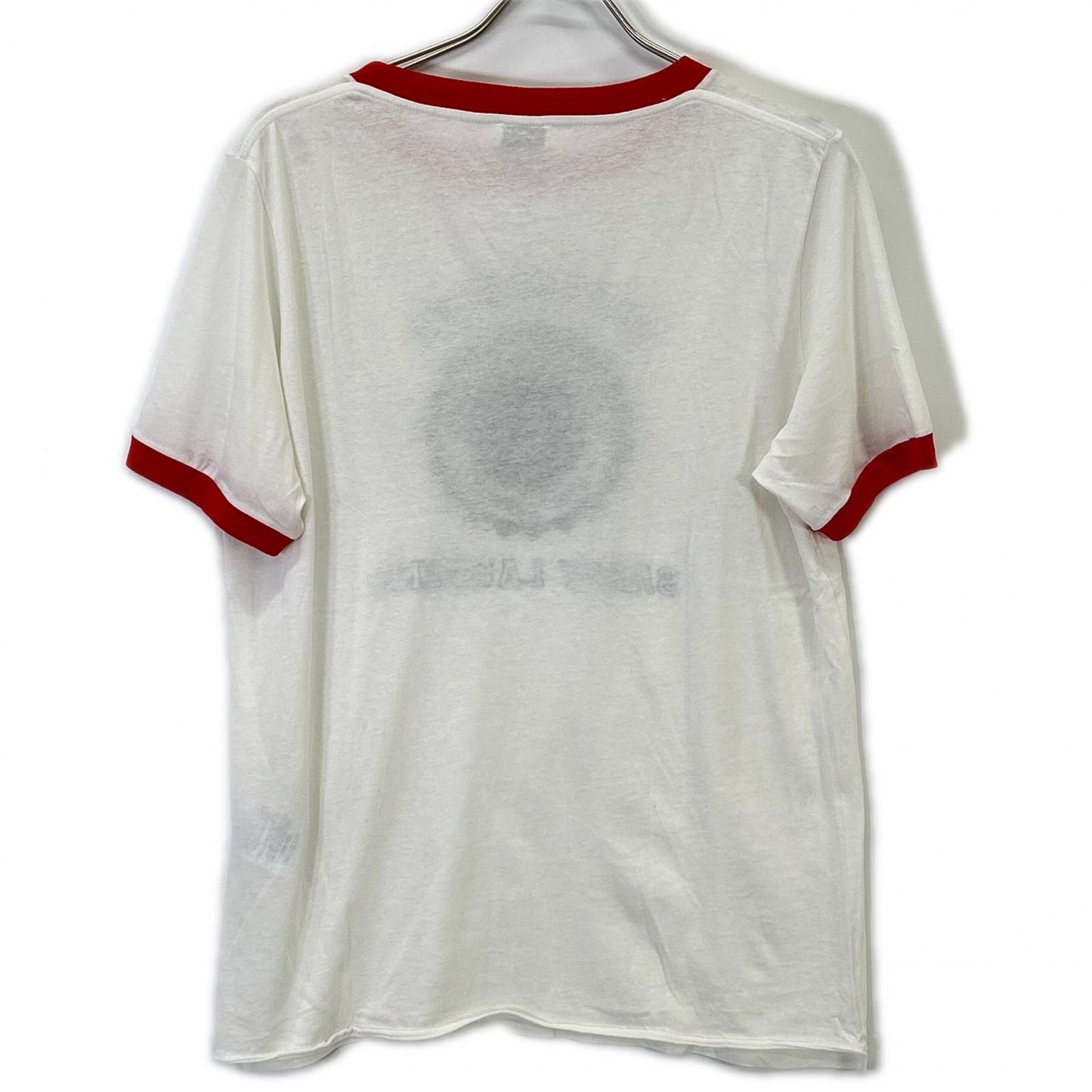 Saint Laurent Paris Hedi Slimane Era University Print Ringer T-Shirt — view 2