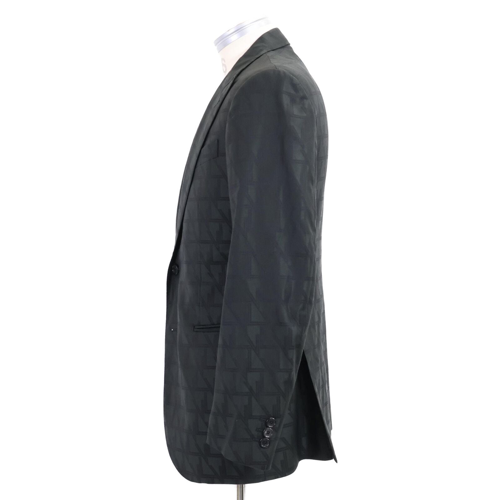 Louis Vuitton Logo All Pattern Wool Single Jacket — view 3