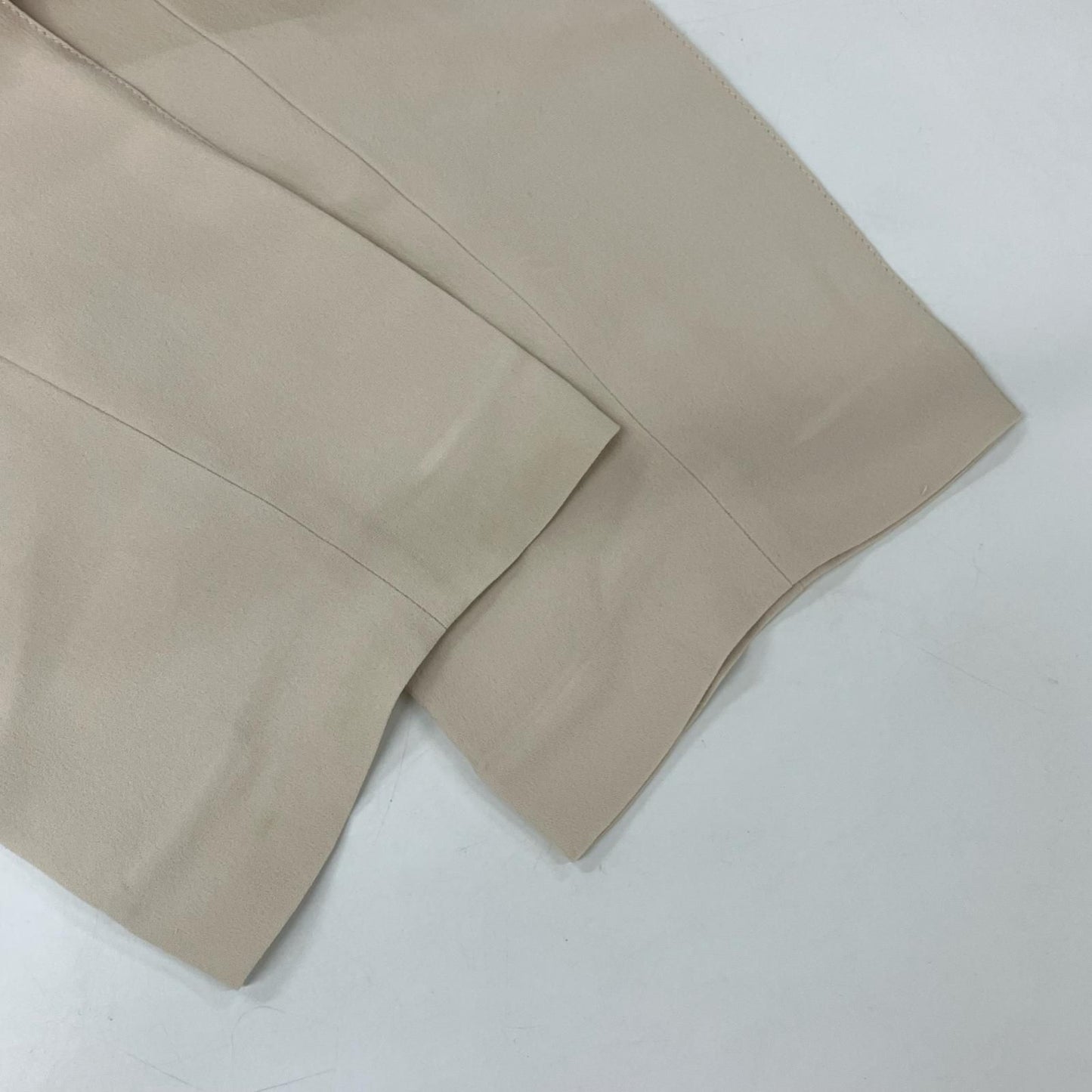 Brunello Cucinelli Ivory Silk Pants 42 — view 7