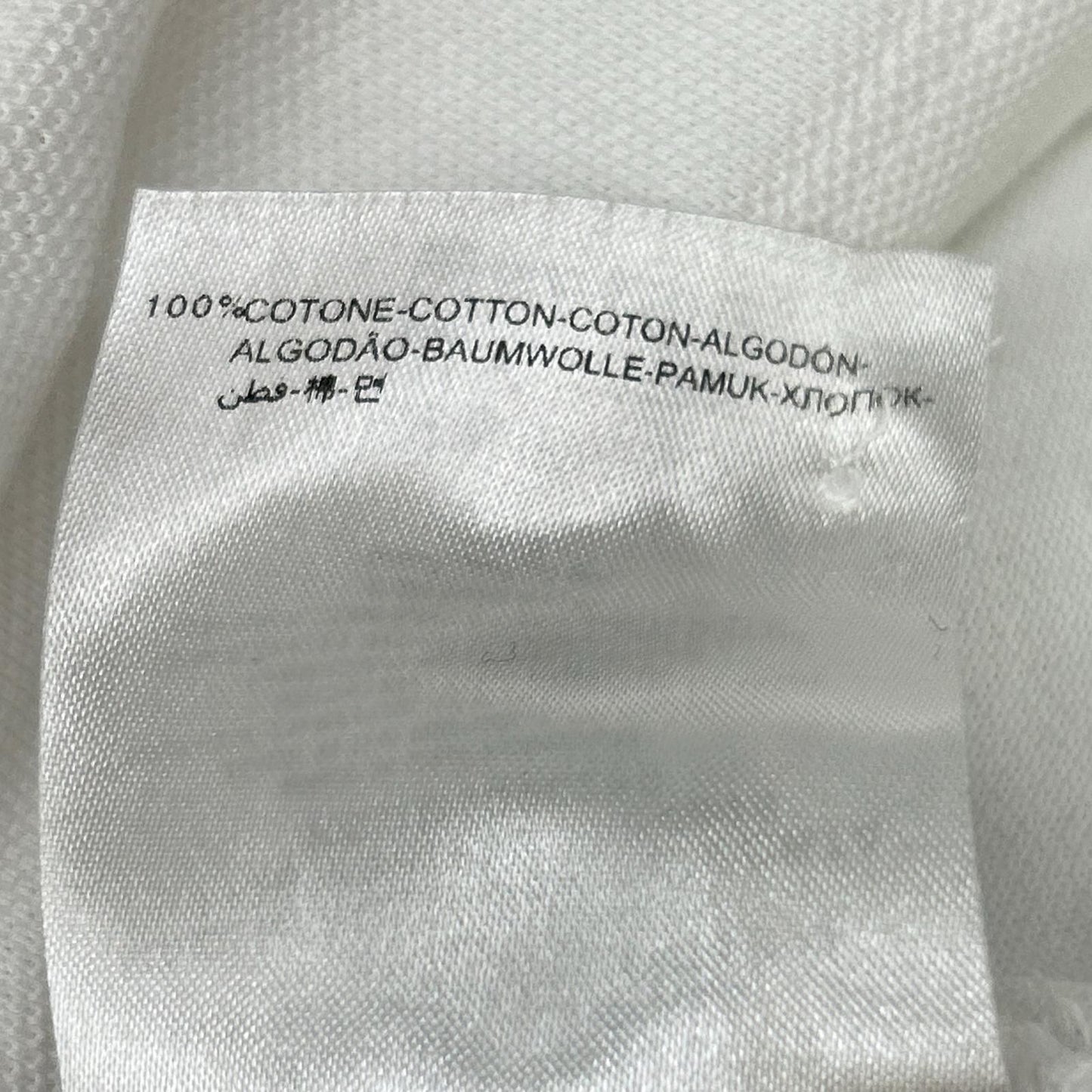 Moncler White Logo Short Sleeve Polo — view 5