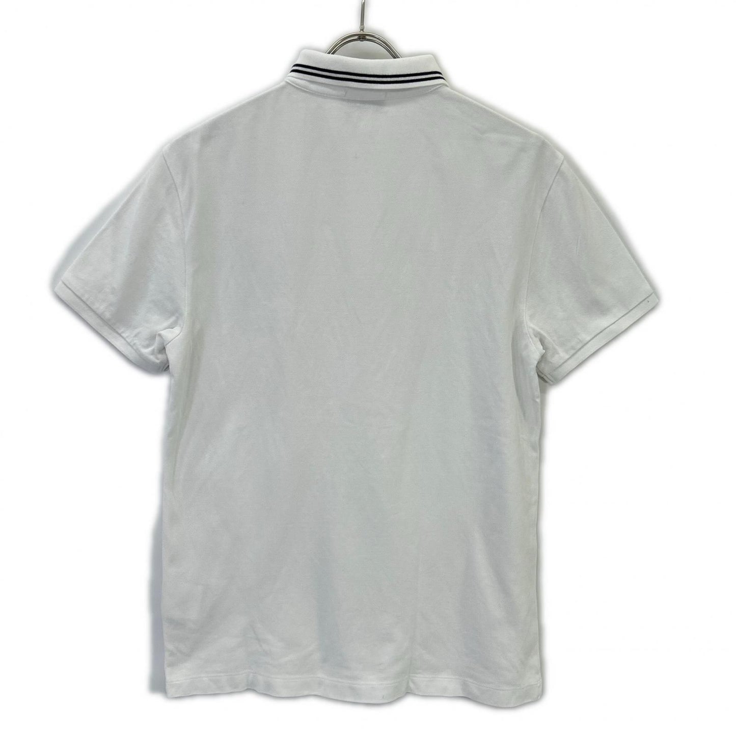 Moncler White Logo Short Sleeve Polo — view 2