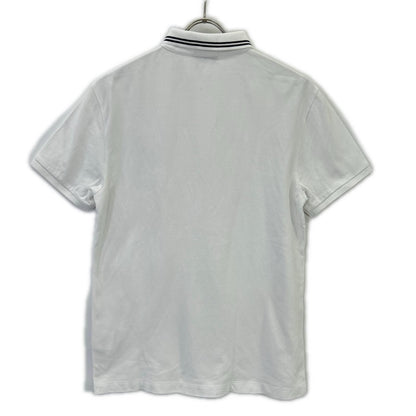 Moncler White Logo Short Sleeve Polo — view 2