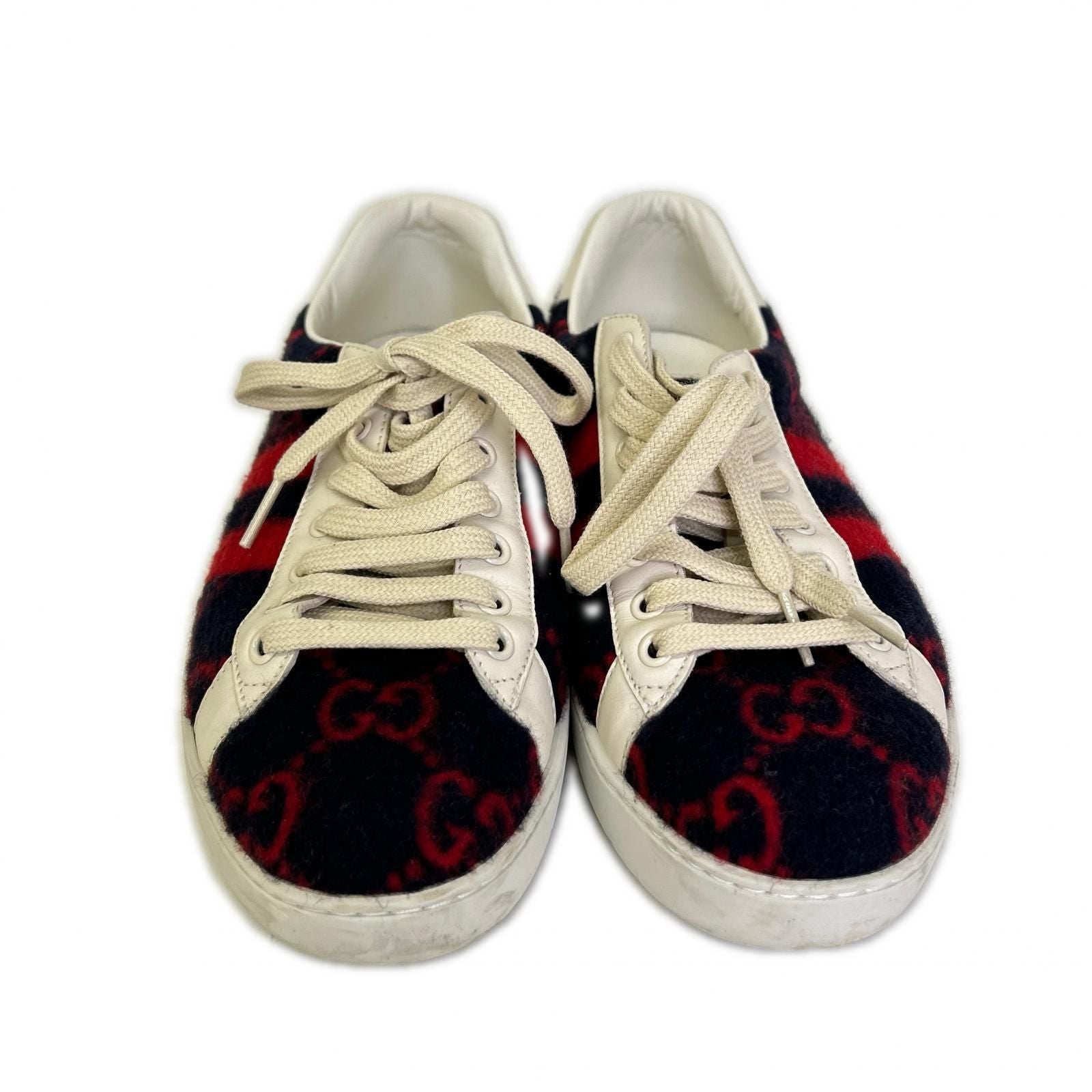 Gucci GG Wool Low Cut Sneakers 6.5 — view 5