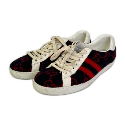 Gucci GG Wool Low Cut Sneakers 6.5