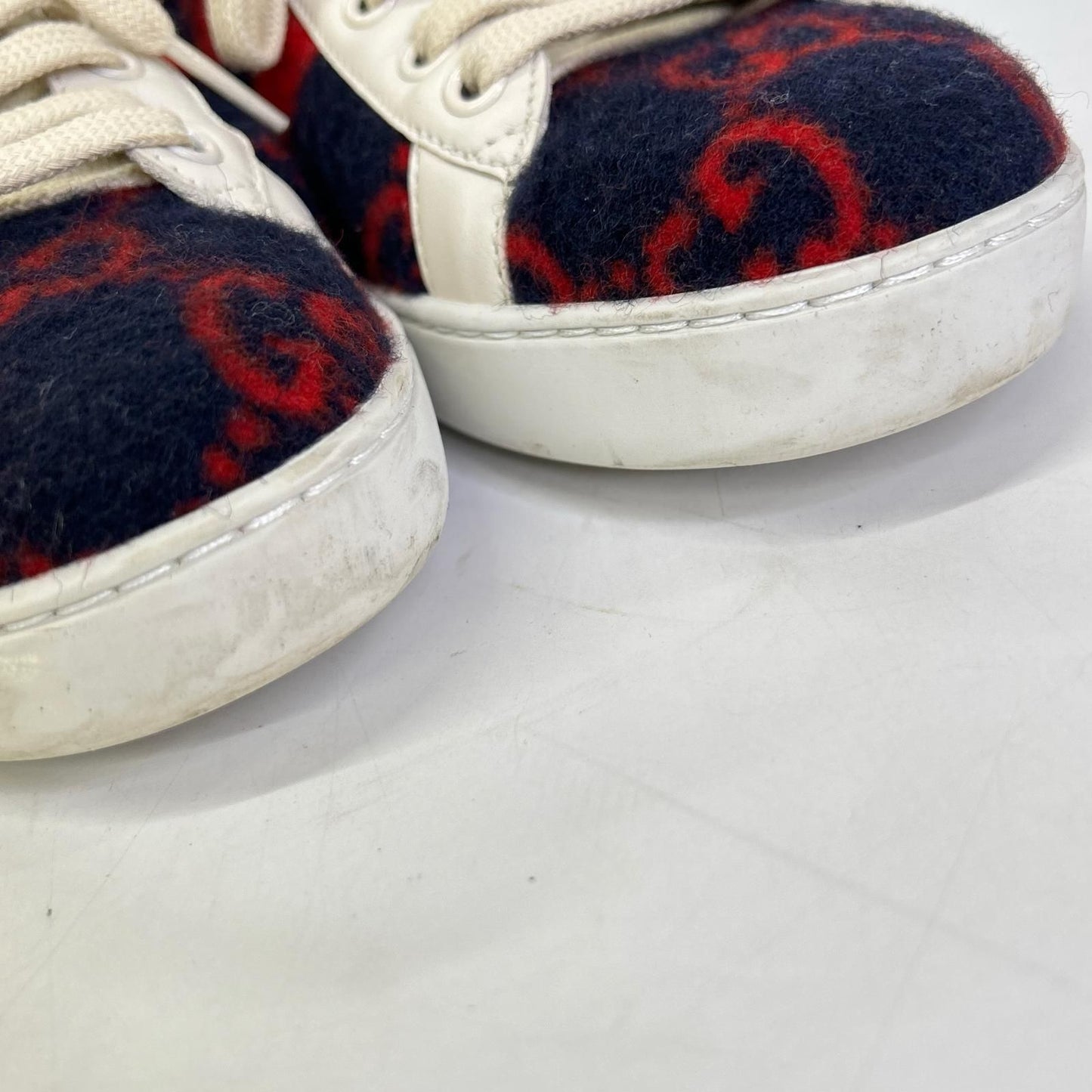 Gucci GG Wool Low Cut Sneakers 6.5 — view 9