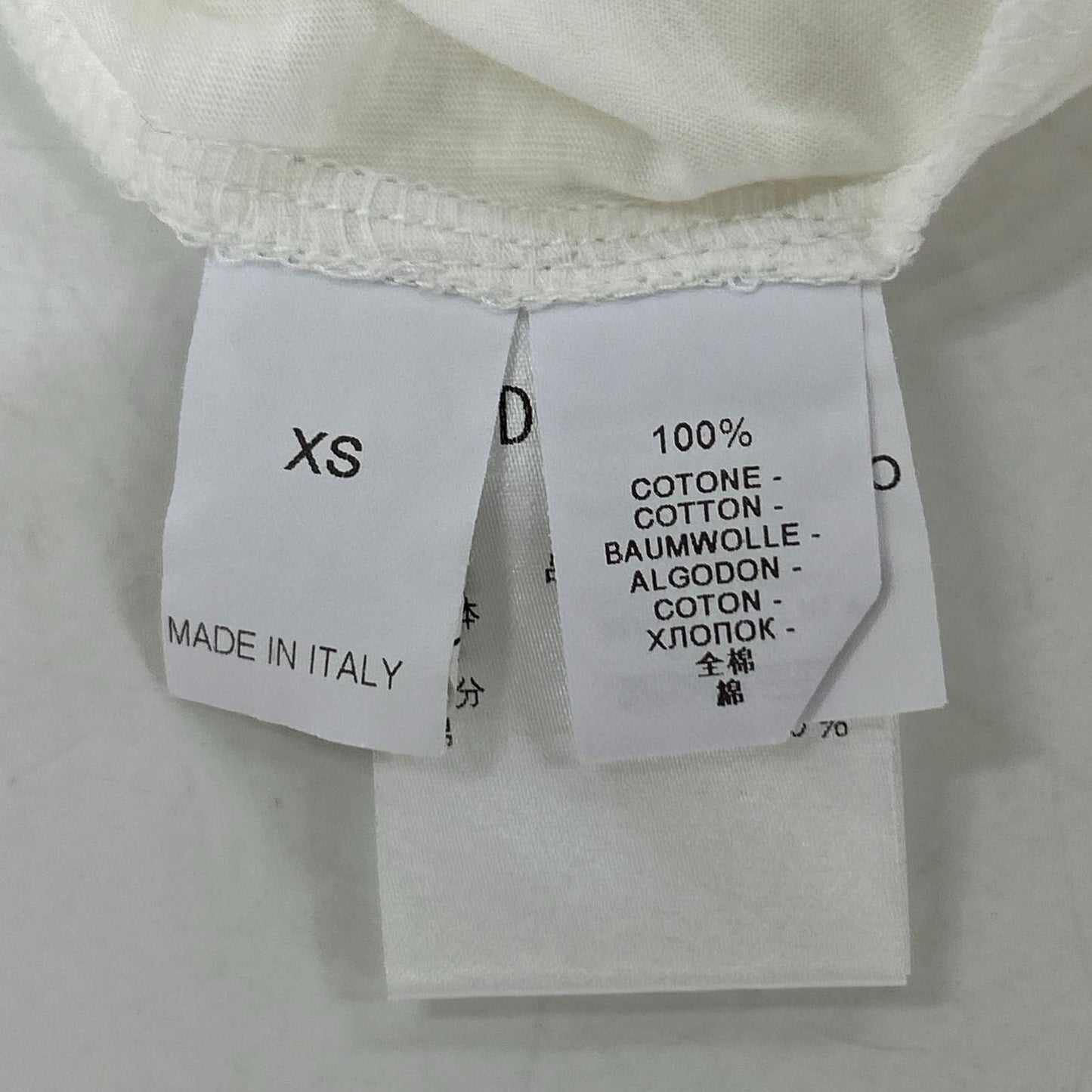 Brunello Cucinelli Ivory Slim Fit Cotton T-Shirt XS — view 4