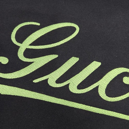 Gucci Navy Script Logo Sweatshirt Hoodie — view 8