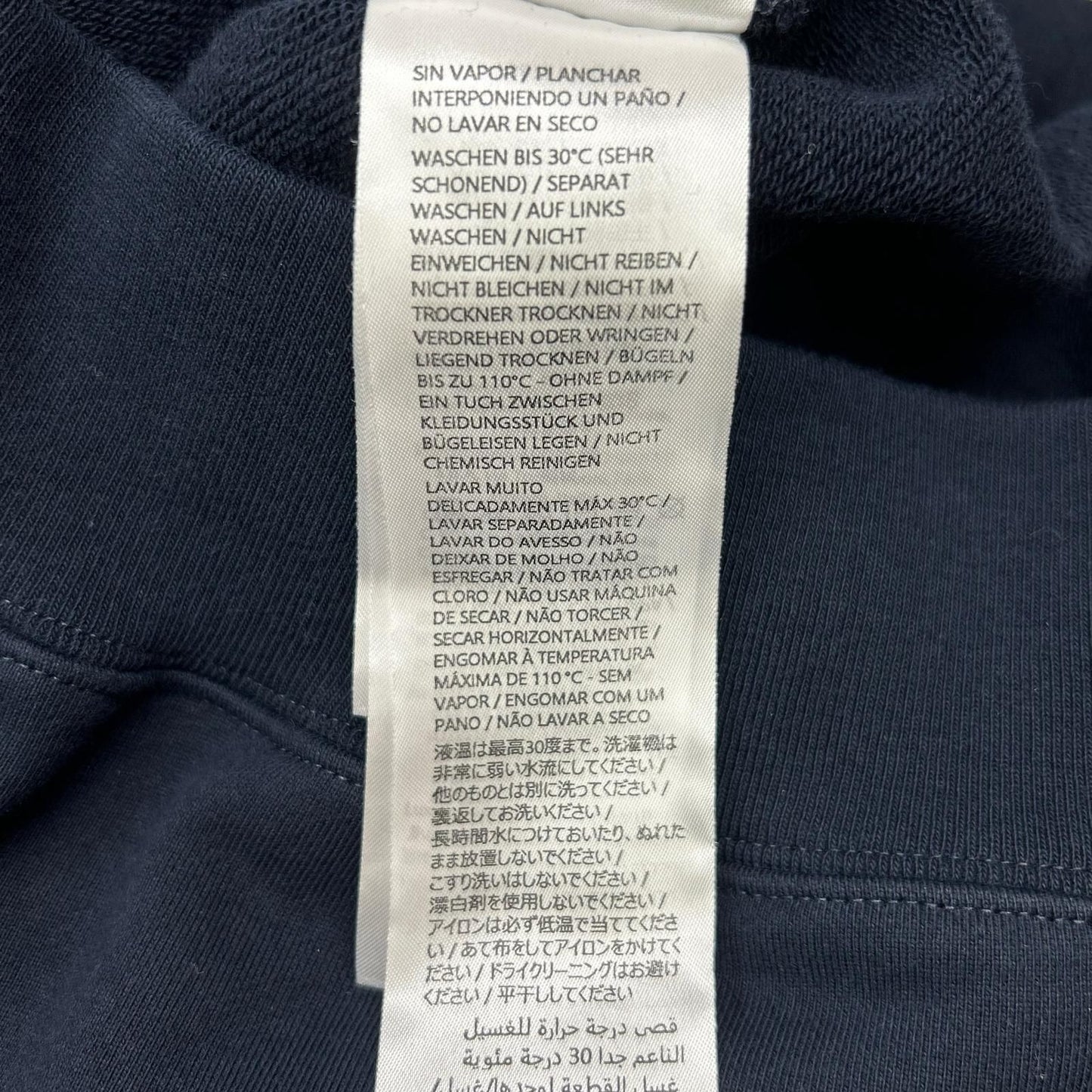 Gucci Navy Script Logo Sweatshirt Hoodie — view 5