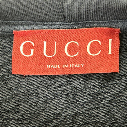 Gucci Navy Script Logo Sweatshirt Hoodie — view 3