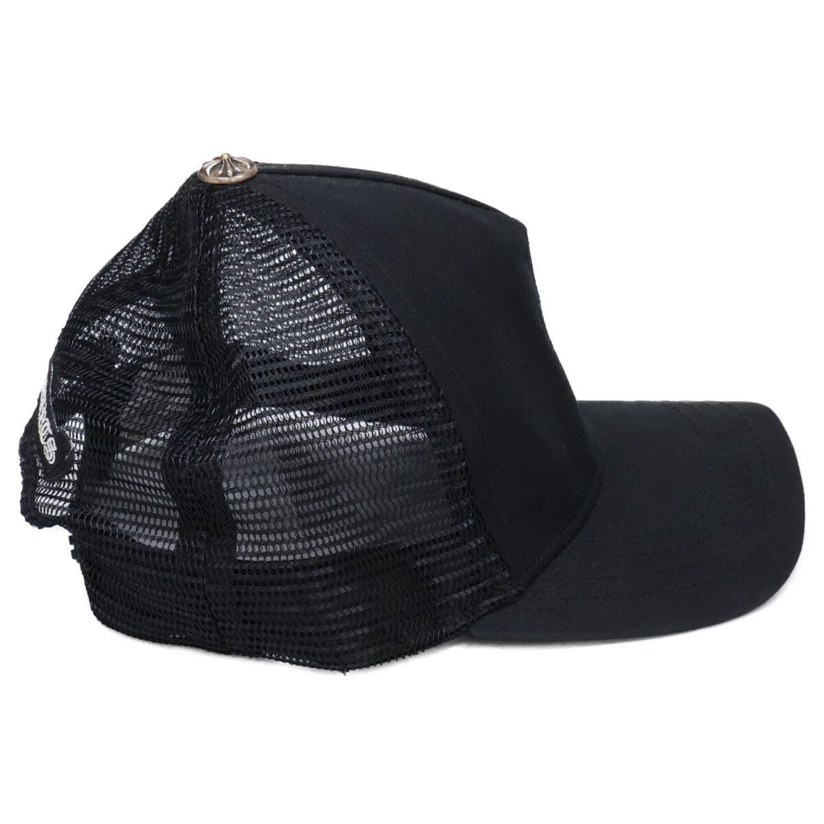 Chrome Hearts CH Cross Embroidery Truck Khaki Cap Hat — view 5