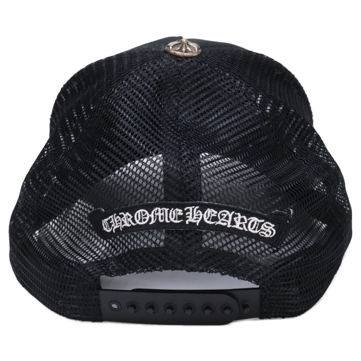 Chrome Hearts CH Cross Embroidery Truck Khaki Cap Hat — view 4