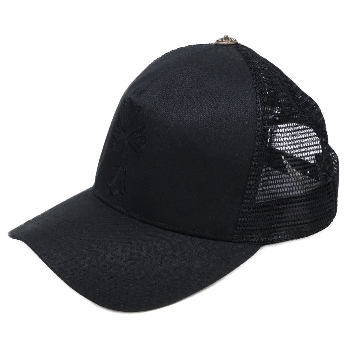 Chrome Hearts CH Cross Embroidery Truck Khaki Cap Hat