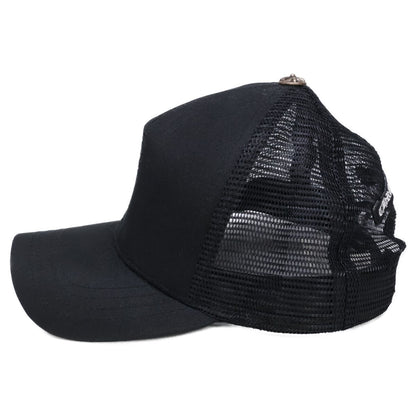 Chrome Hearts CH Cross Embroidery Truck Khaki Cap Hat — view 3