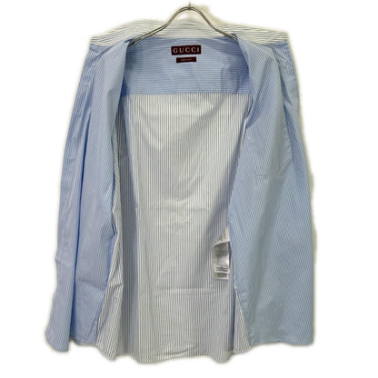 Gucci Blue Striped Long Sleeve Shirt 48 — view 3