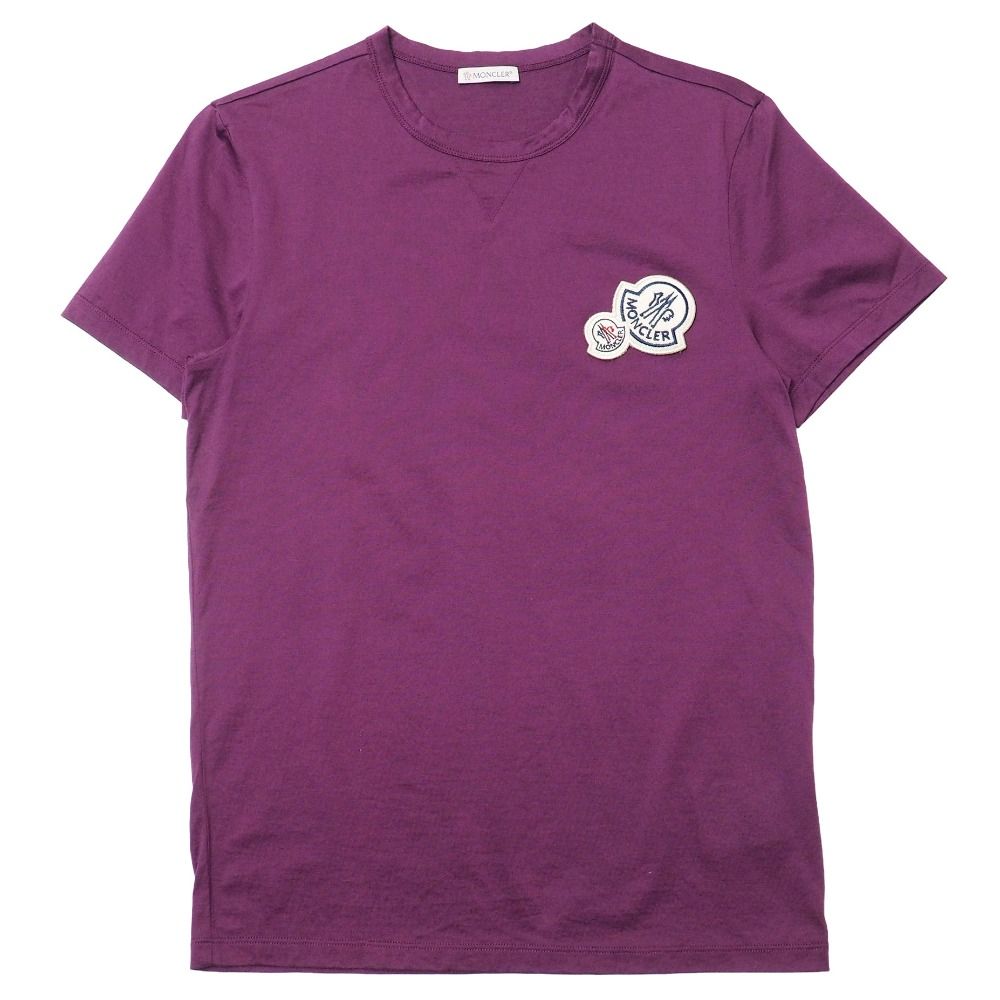 Moncler Short Sleeve T-Shirt S Logo Patch Crew