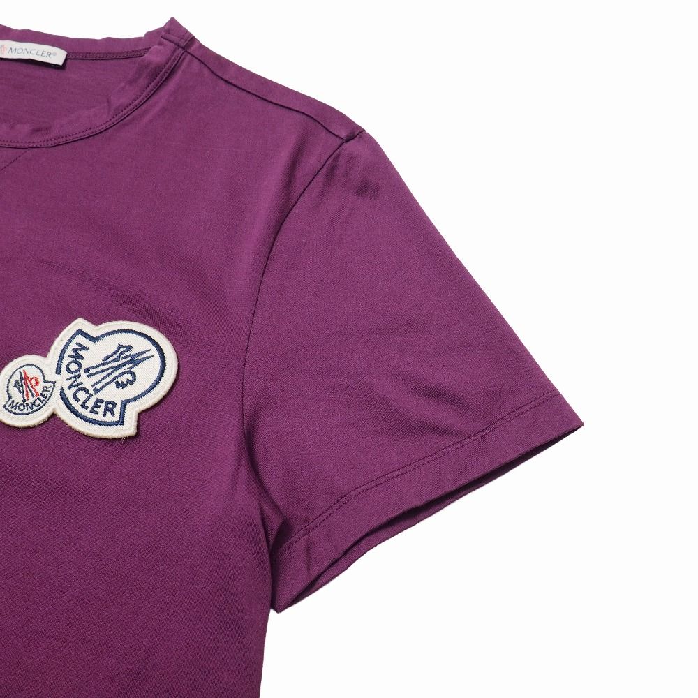 Moncler Short Sleeve T-Shirt S Logo Patch Crew — view 3