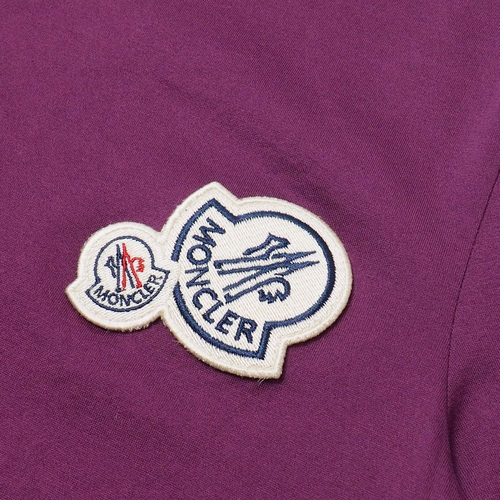 Moncler Short Sleeve T-Shirt S Logo Patch Crew — view 4