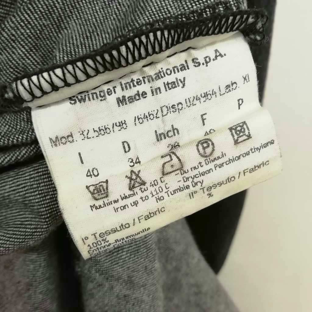 Fendi Vintage Denim Maxi Long Dress Tight 40 Black — view 8