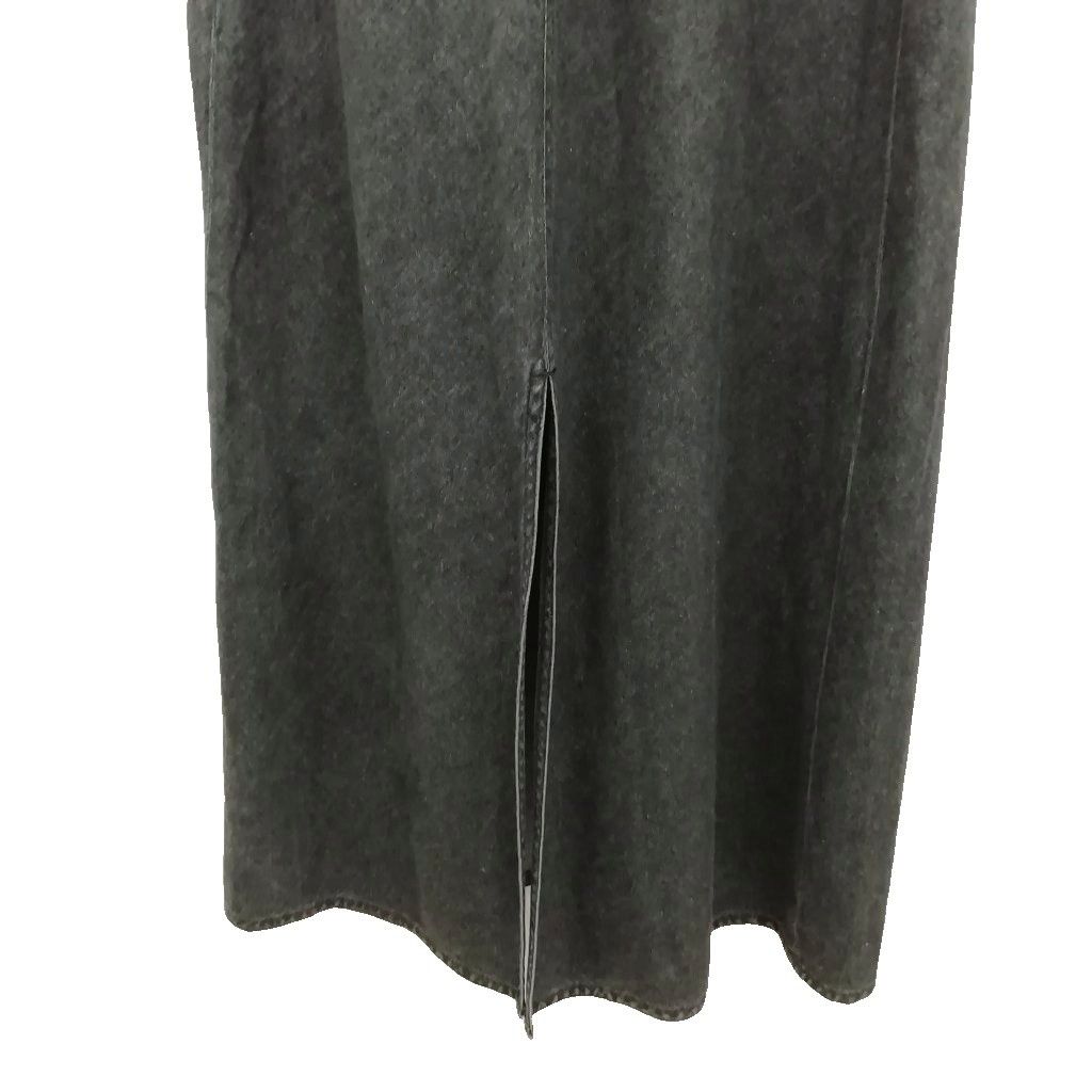 Fendi Vintage Denim Maxi Long Dress Tight 40 Black — view 5