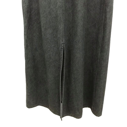 Fendi Vintage Denim Maxi Long Dress Tight 40 Black — view 5