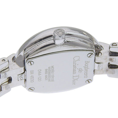 Dior Bakira Stainless Steel Silver Quartz Analog Display Black Dial Watch — view 6