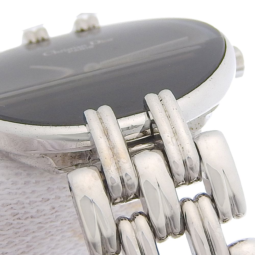 Dior Bakira Stainless Steel Silver Quartz Analog Display Black Dial Watch — view 8