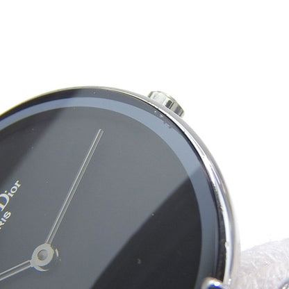 Dior Bakira Stainless Steel Silver Quartz Analog Display Black Dial Watch — view 7