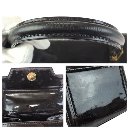 Versace Sunburst Pony Hair Dark Brown Gold Enamel Calf Handbag — view 6