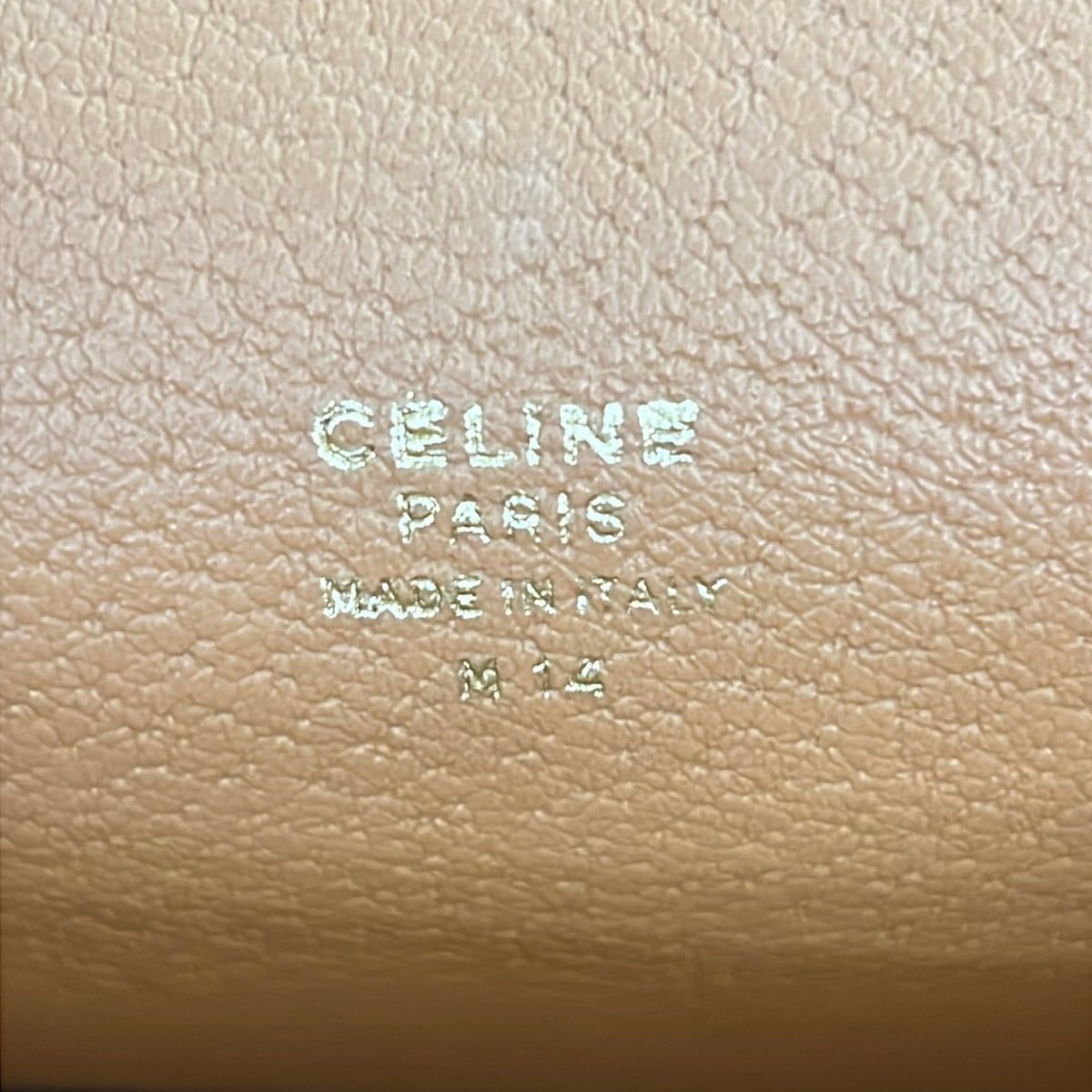 Celine Business Bag Macadam Pattern Da Ku Brown Beige Leather — view 8