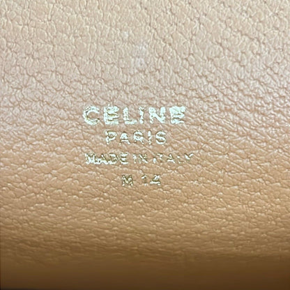 Celine Business Bag Macadam Pattern Da Ku Brown Beige Leather — view 8