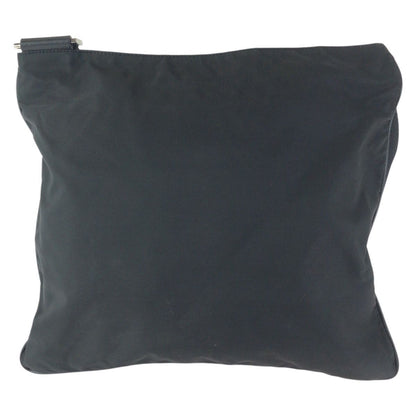 Prada Tessuto Black Silver Nylon Shoulder Bag — view 2