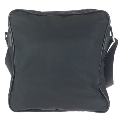 Prada Tessuto Black Silver Nylon Shoulder Bag — view 2