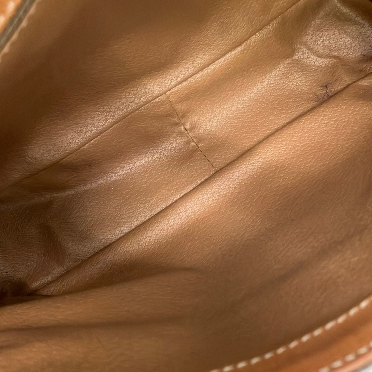 Celine Shoulder Bag Macadamia Brown Leather — view 7