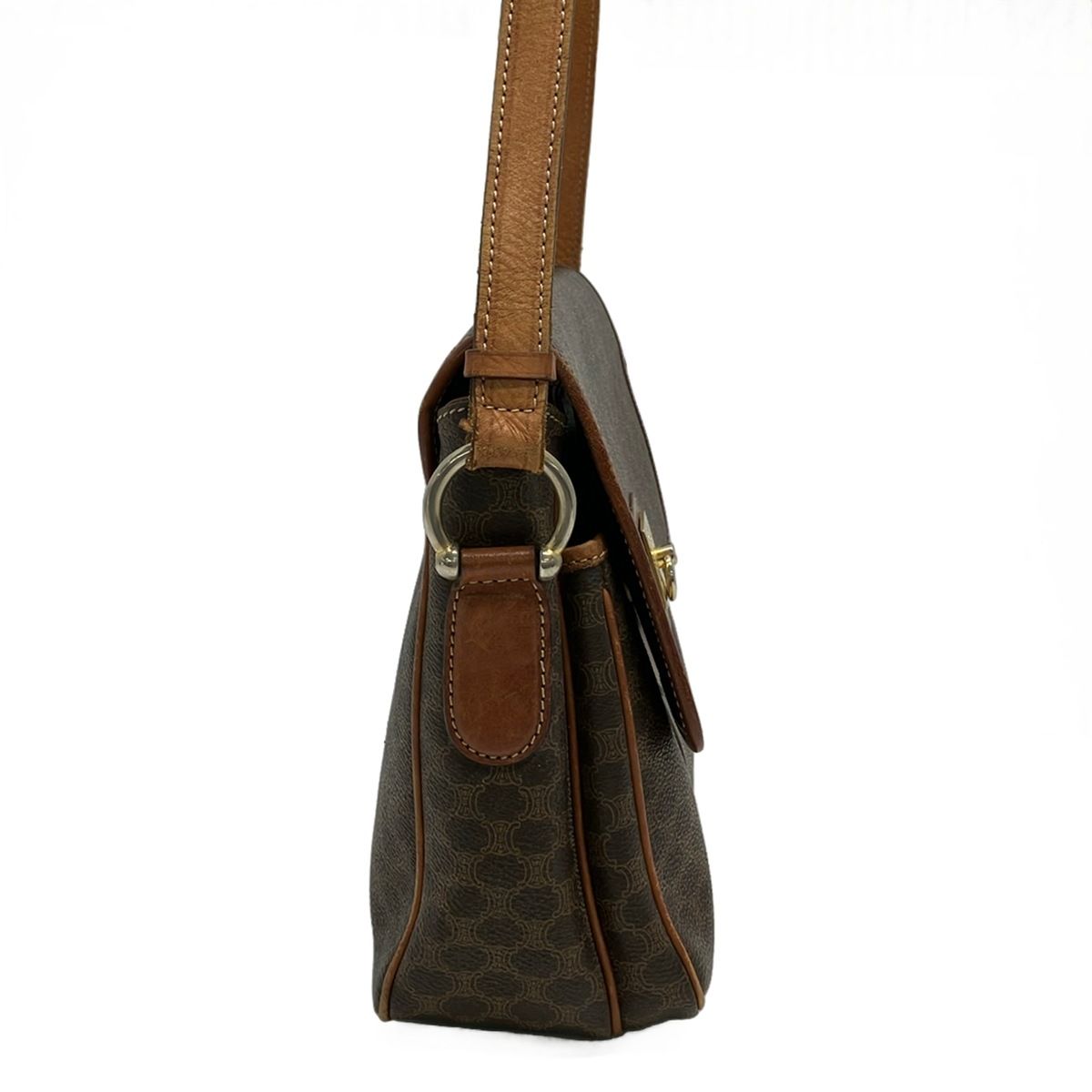 Celine Shoulder Bag Macadamia Brown Leather — view 2