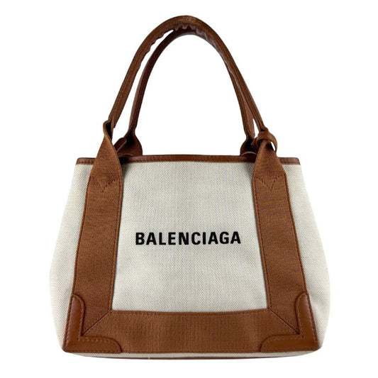 Balenciaga Shoulder Bag Navy Cabas XS