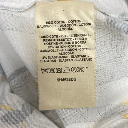 Hermes Short Sleeve T-Shirt Suede White Black Multi Cru Neck Parfluor Remix — view 4