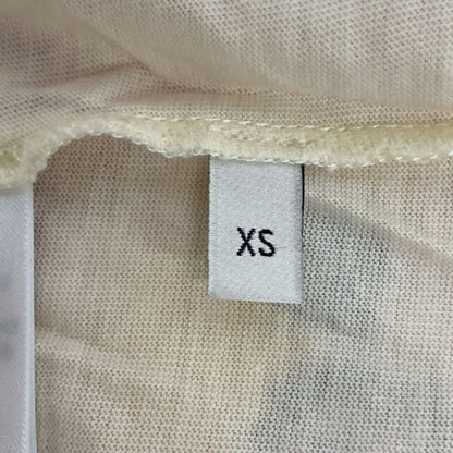 Gucci Short Sleeve T-Shirt XS Ivory Light Pink Multi Crew Neck Embroidery — view 5