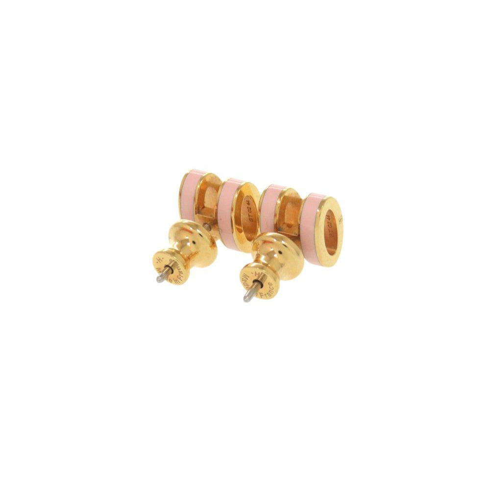 Hermes Pop Mini Pink Gold Earrings — view 3