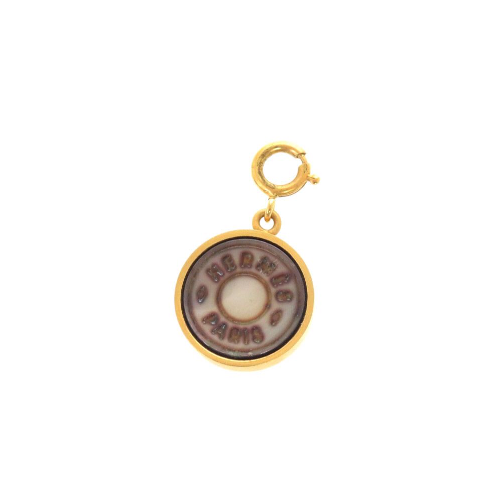 Hermes Series Shell Gold Pendant Top