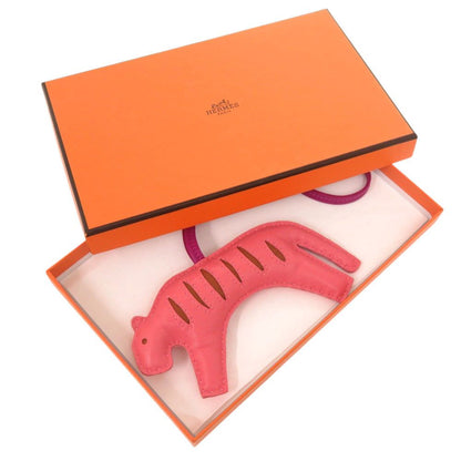 Hermes Loulou Agno Milo Rose Azalea Pain D'epis Purple Bag Charm — view 2