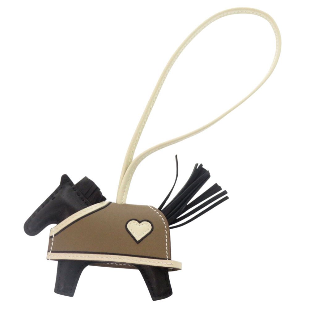Hermes Robeochle PM Agno Milo Veau Swift Black Bag Charm