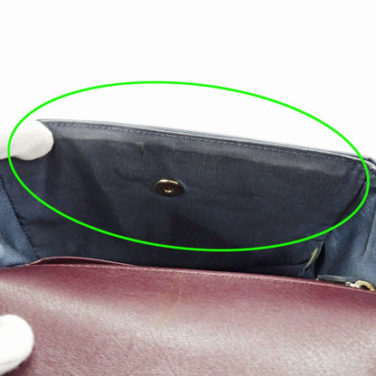 Chanel Shoulder Bag Leather Blue Green Gold Chain — view 9