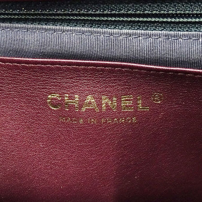 Chanel Shoulder Bag Leather Blue Green Gold Chain — view 6