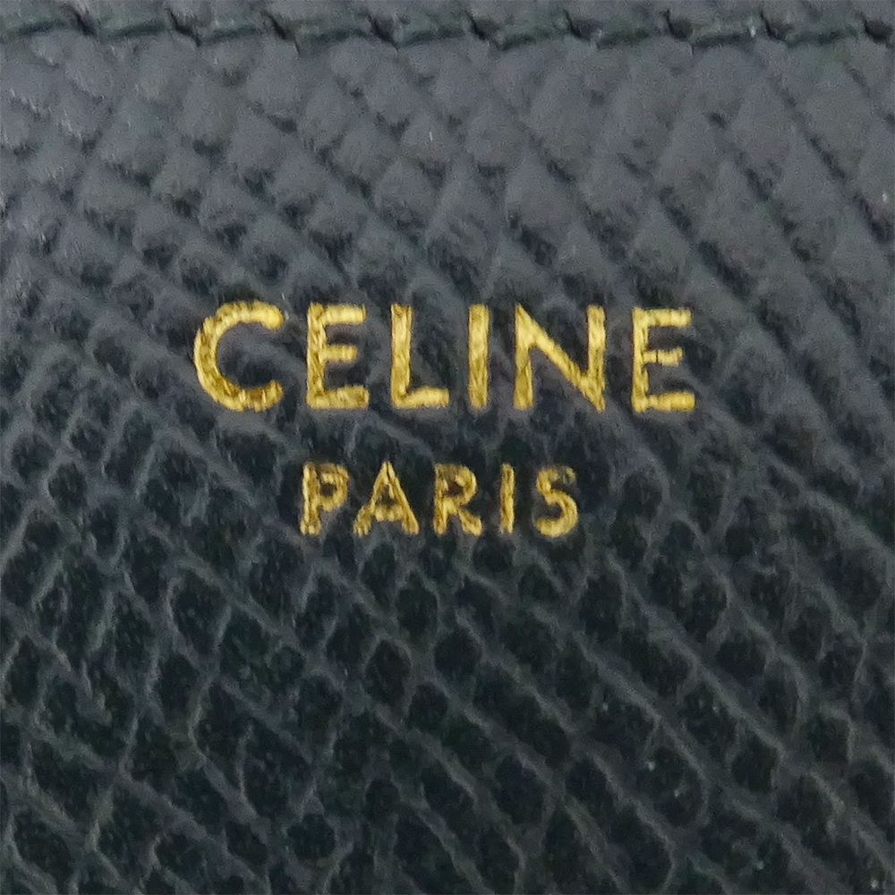 Celine Wallet Leather Moss Green Zip Around Simple — view 6