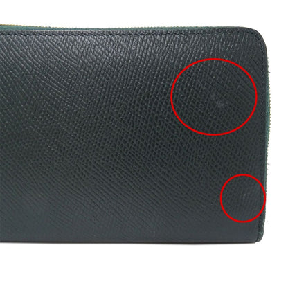 Celine Wallet Leather Moss Green Zip Around Simple — view 8