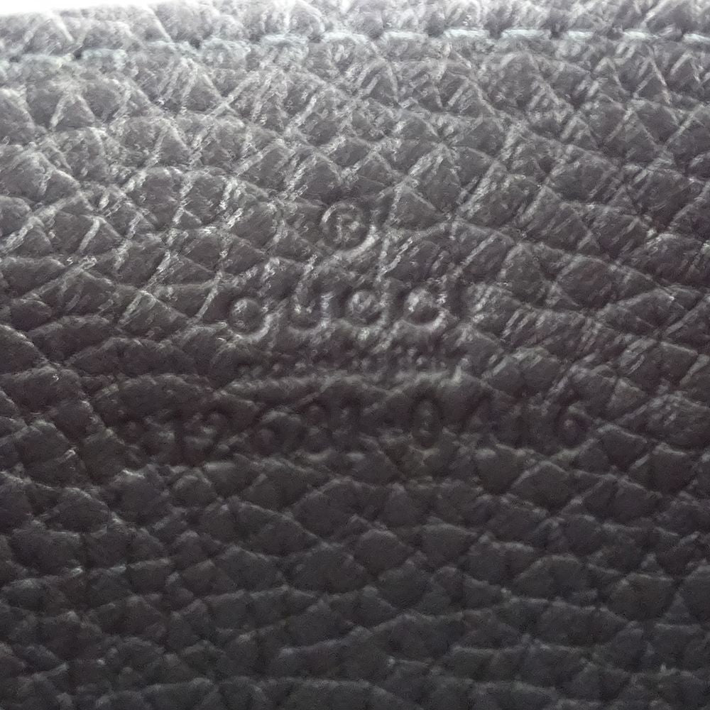 Gucci Card Case Jumbo GG Maxi Leather Black Compact — view 5