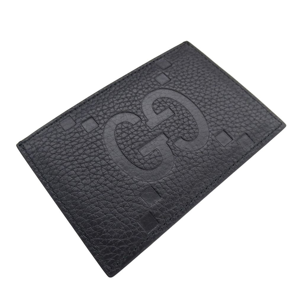 Gucci Card Case Jumbo GG Maxi Leather Black Compact — view 6