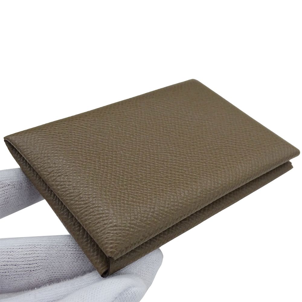 Hermes Card Case Calvi Veau Epsom Top Business Holder Simple — view 8