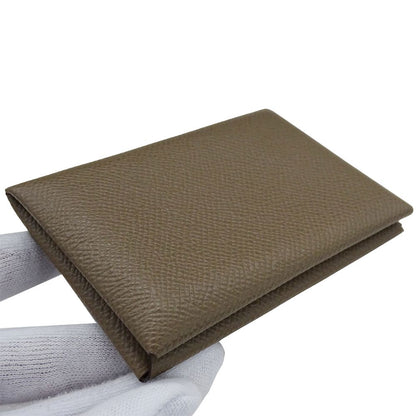 Hermes Card Case Calvi Veau Epsom Top Business Holder Simple — view 8